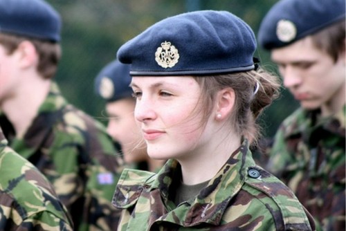 Attractive Female Armed Forces