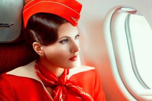 aeroflot air hostess