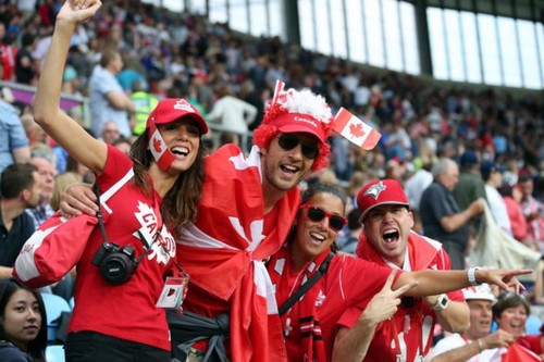 Canadian guys enjoying