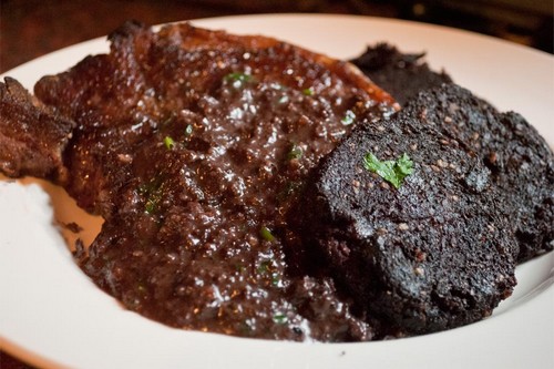 Sirloin Steak with Black Pudding