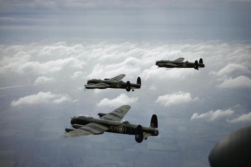 Three Avro Lancaster