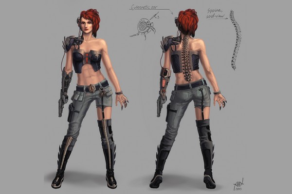 Cyborg girl concept by PVersus