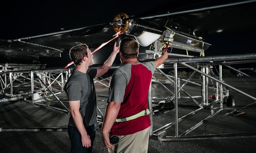 Facebook's solar-powered internet plane takes flight