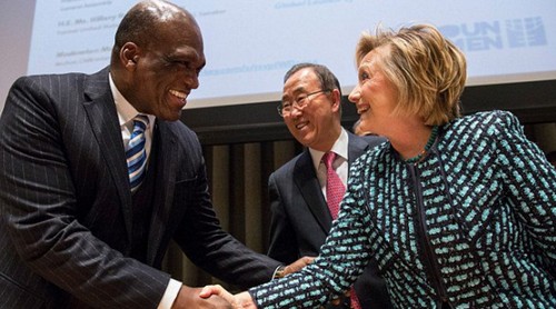 Hillary Clinton and John Ash