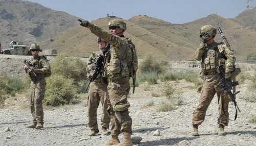 Afghan and NATO troops