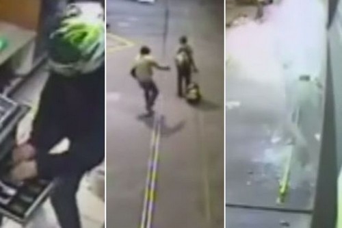 Robber saves homeless guy from explosion
