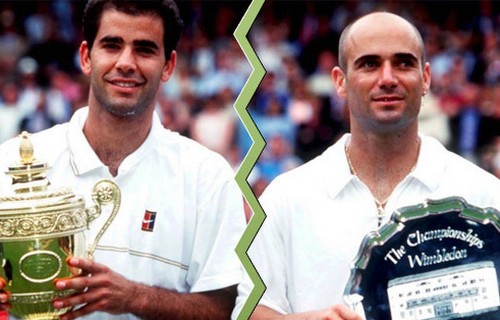 Pete Sampras and Andre Agassi