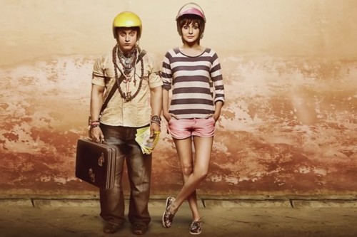 PK movie-Aamir and Anushka