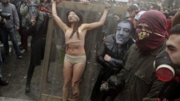 woman being tortured