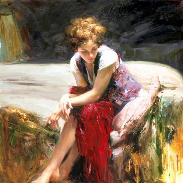 Wispering heart: Beautiful Paintings by Pino Daeni Wispering heart