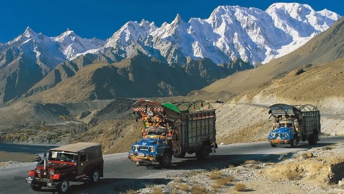 Karakoram Highway, between China and Pakistan