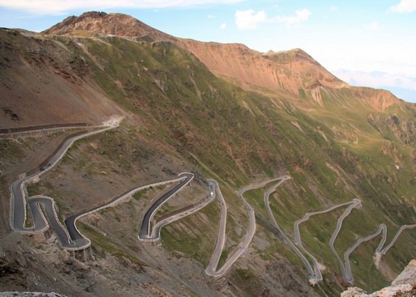 The Stelvio Pass in Italy