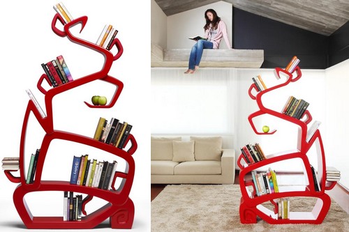 10 Cool and Unconventional Bookcase Designs