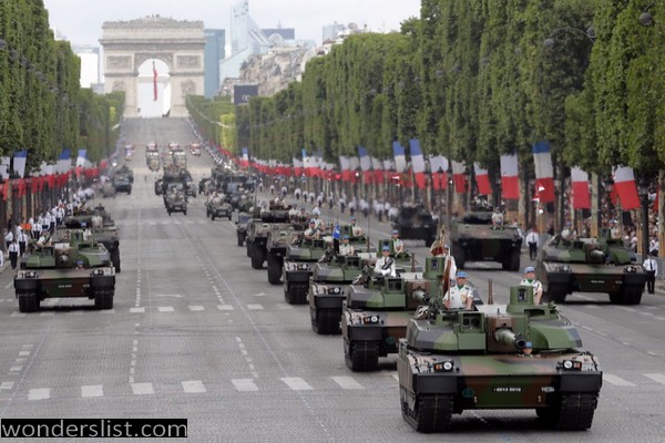 the Bastille Day parade in Paris