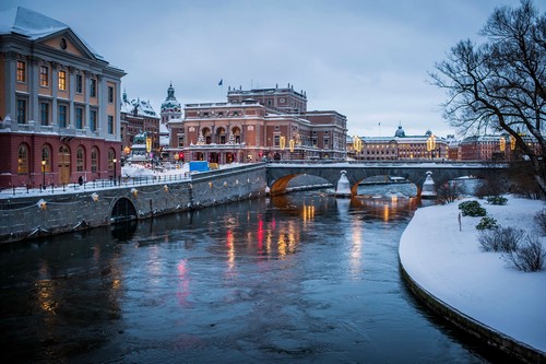 Beautiful Canal Cities Stockholm