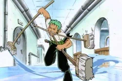 Aggressively Mopping Floor Aggressively Mopping Floor