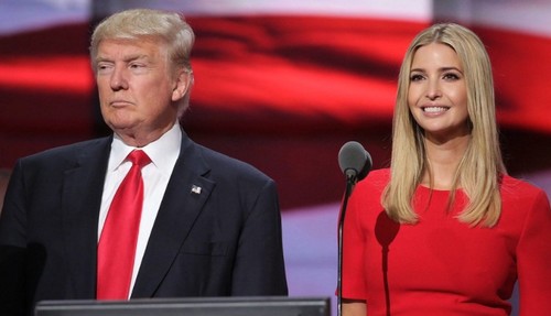 Ivanka Trump with Father