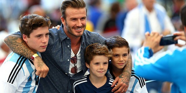 David Beckham family