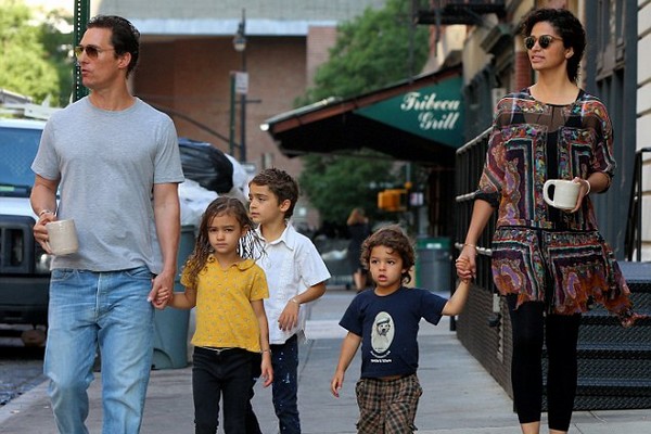 Matthew McConaughey and his wife Camila Alves