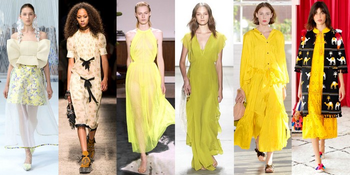 nyfw spring 2017 yellow looks