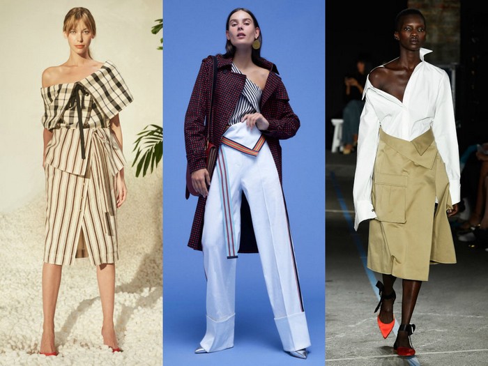 Folding waistlines Summer fashion trends