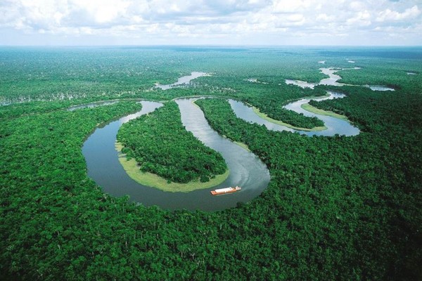 Amazon River aerial