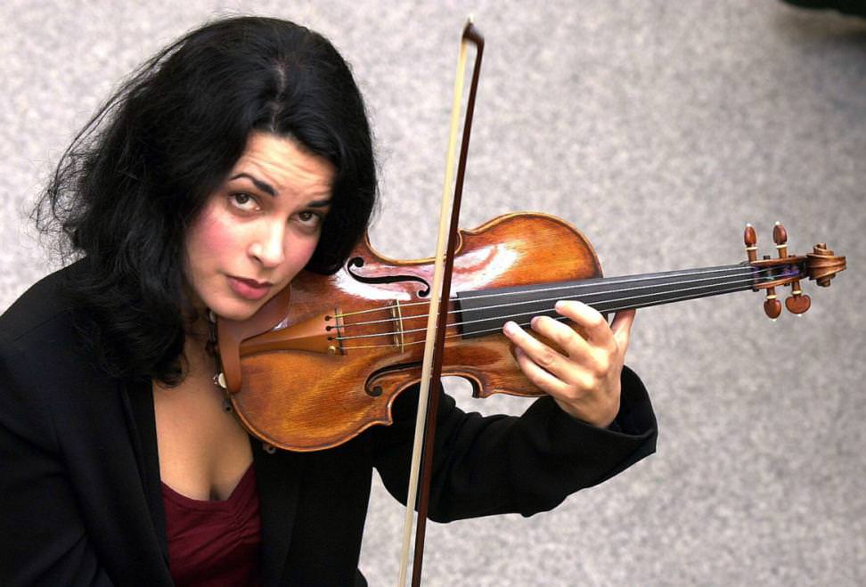 Priya Mitchell plays the Lady Tennant violin
