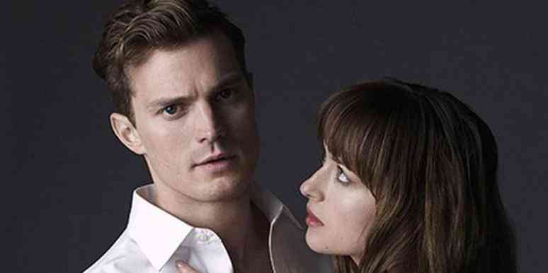 Dakota Johnson as Ana Steele and Jamie Dornan as Christian Grey for 'Fifty Shades Of