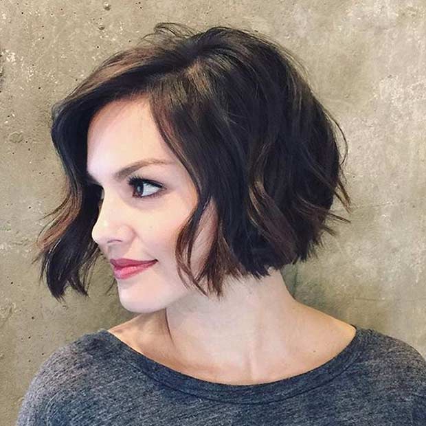 Short Hairstyles Wavy Short Bob