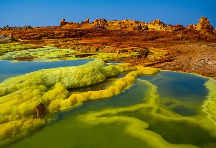 Beautiful places of the Danakil depression in Africa