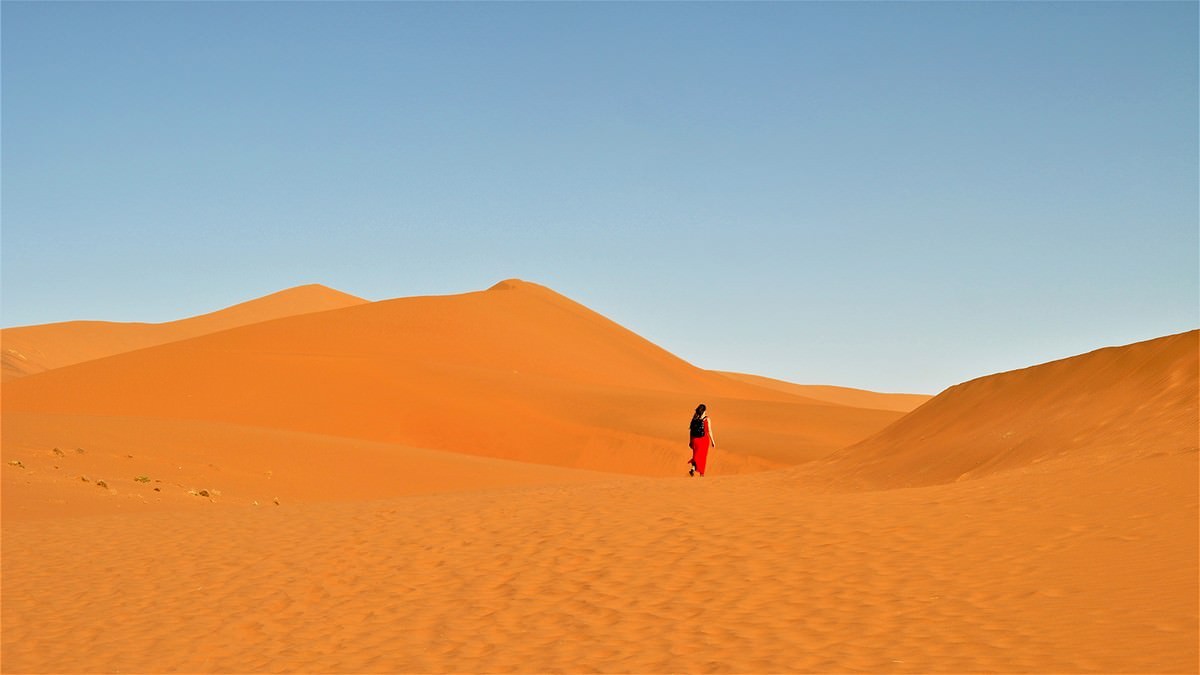 Beautiful places in the Namib Desert in Africa