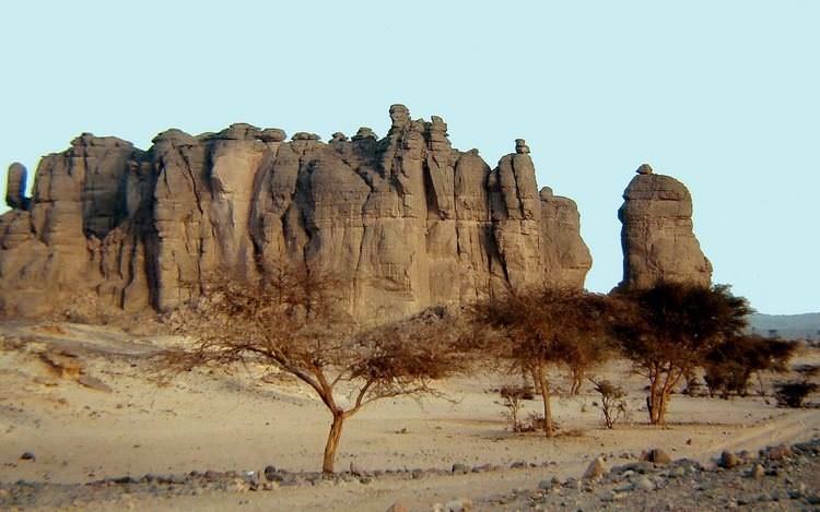 Beautiful places of the Tibesti massif in Africa