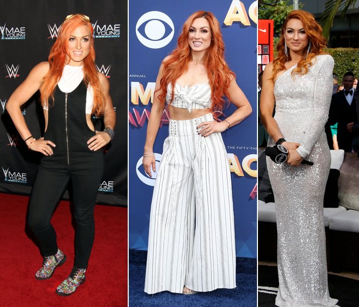 becky lynch red carpet
