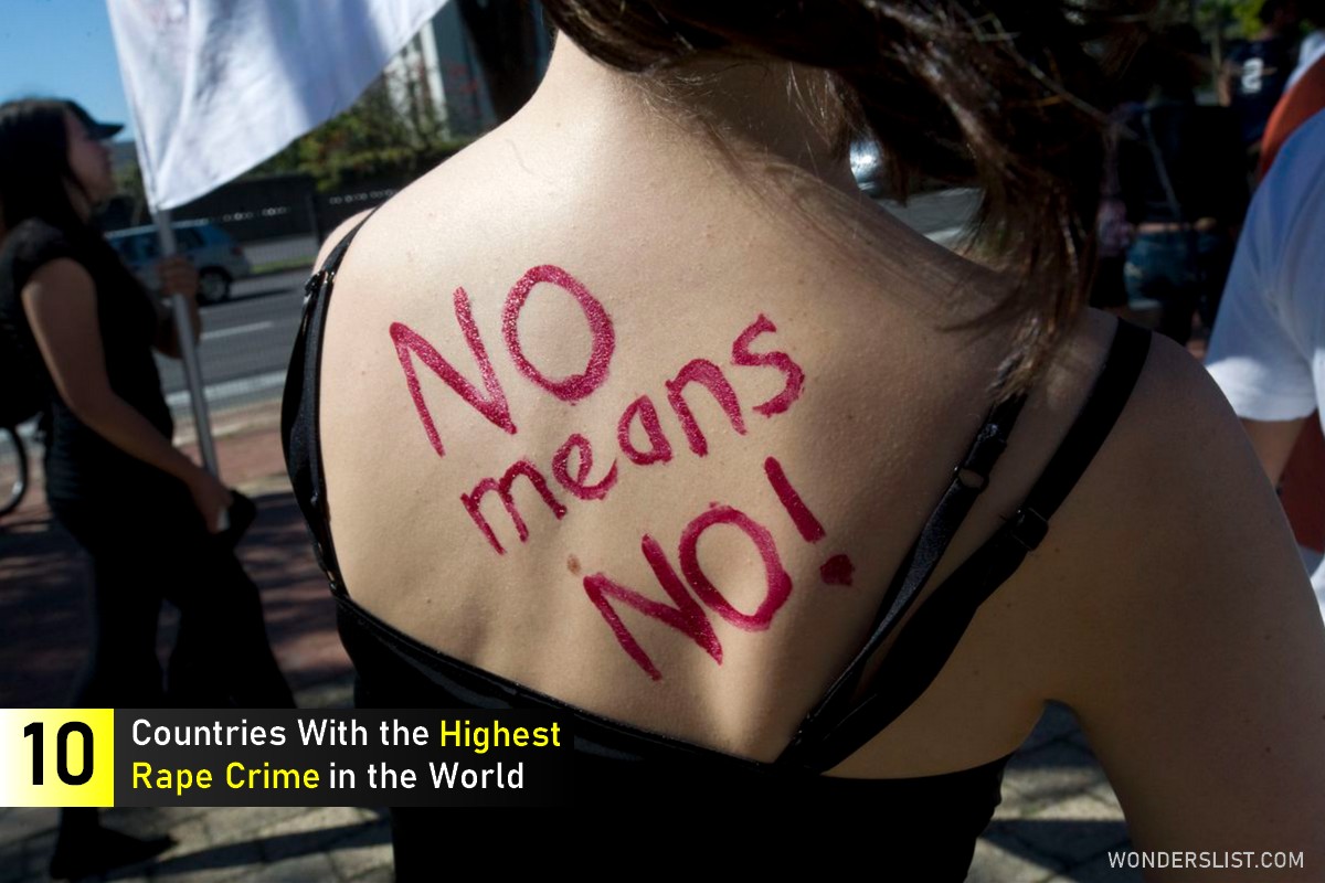 Top 10 Countries With the Highest Rape Crime in the World