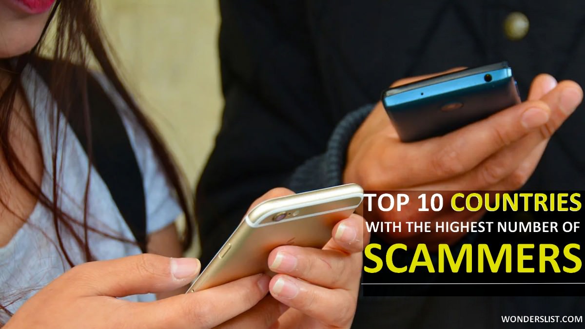 Countries with the highest number of scammers