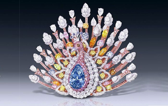 Graff diamonds Peacock Brooch