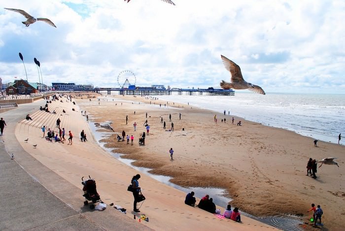 Blackpool Beach UK